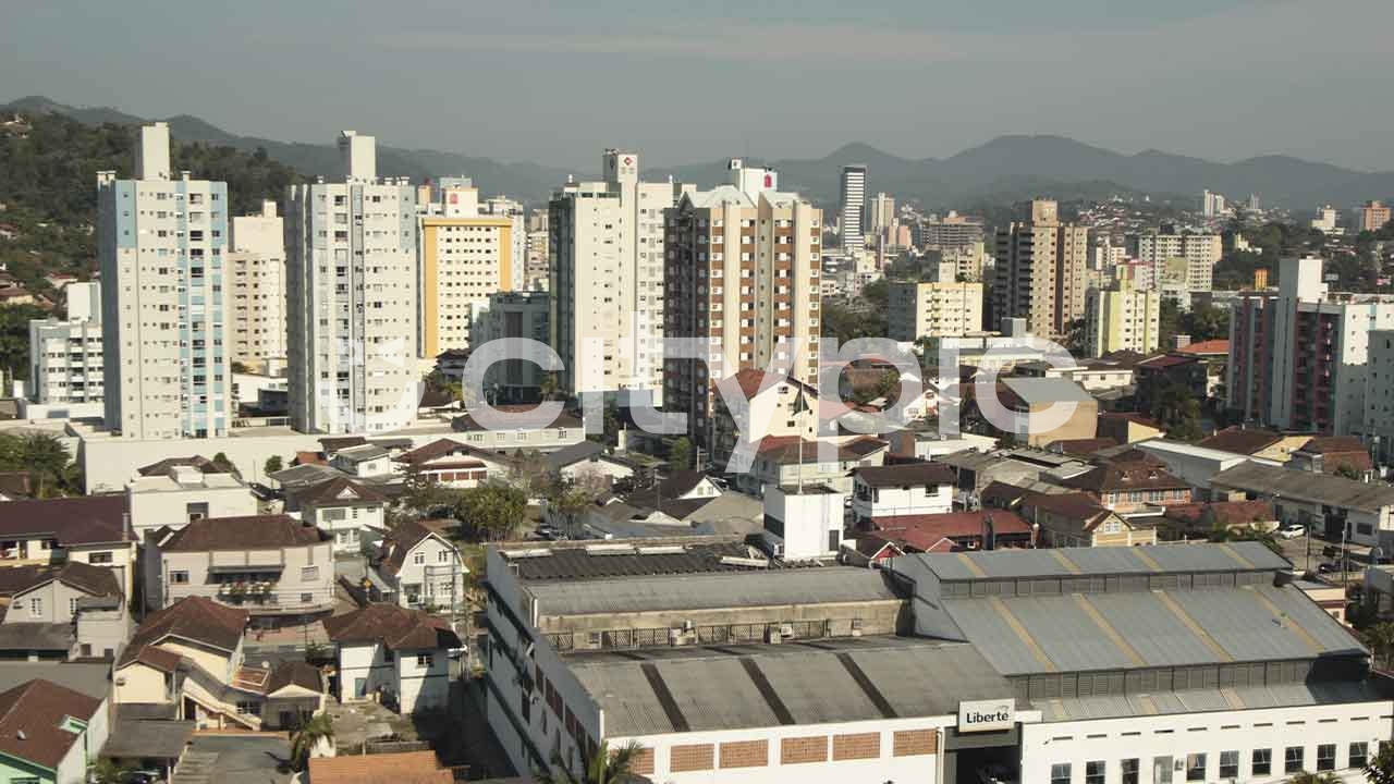 Vista de prédios localizados na cidade de Blumenau em Santa Catarina