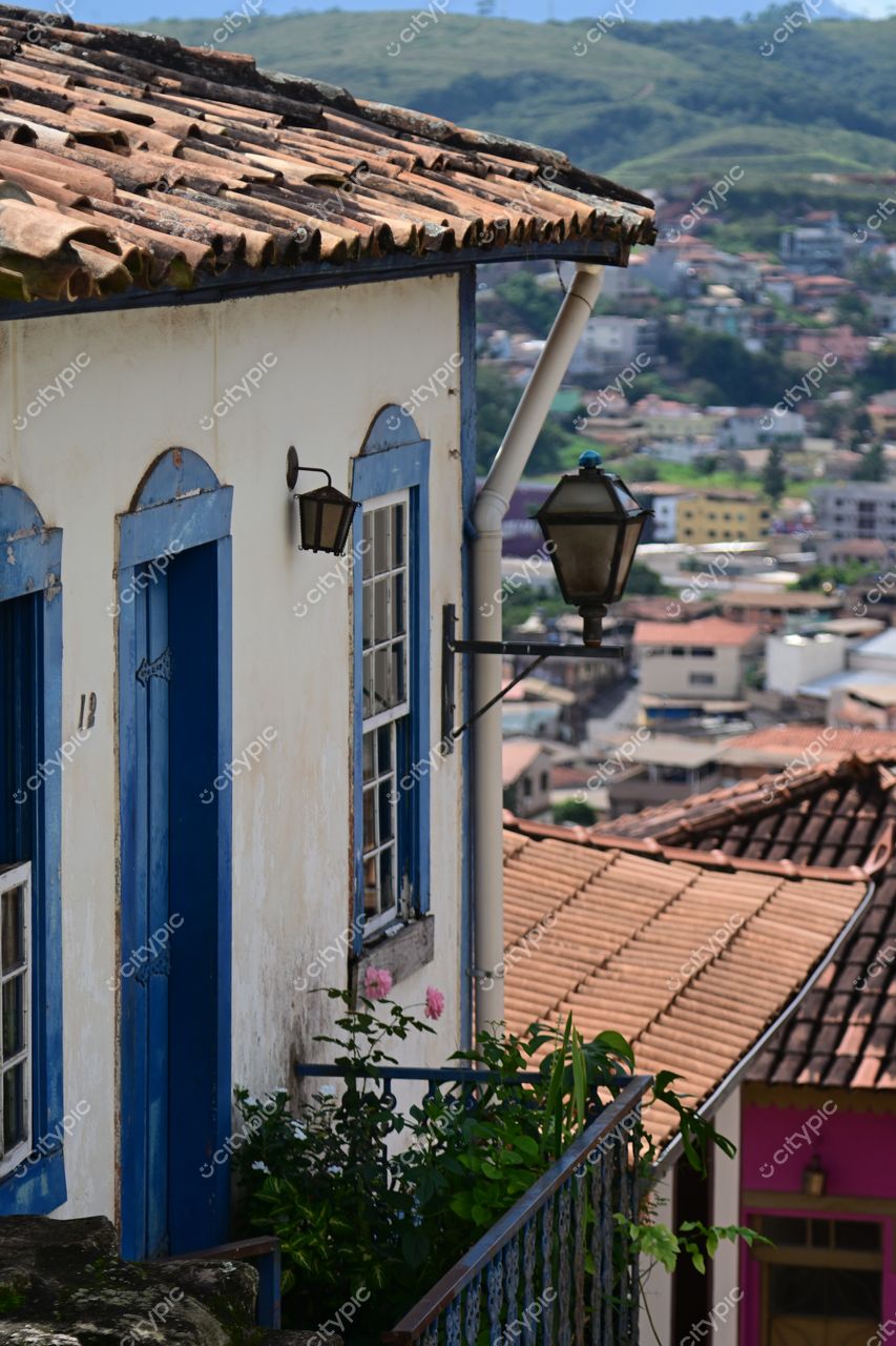 Congonhas, Minas Gerais: Casa colonial com charme nostálgico e vista panorâmica da cidade