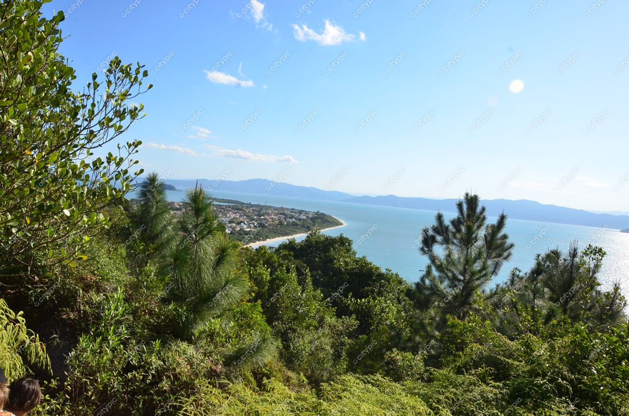 Costa Daniela, Florianópolis: Vista panorâmica da exuberante costa catarinense