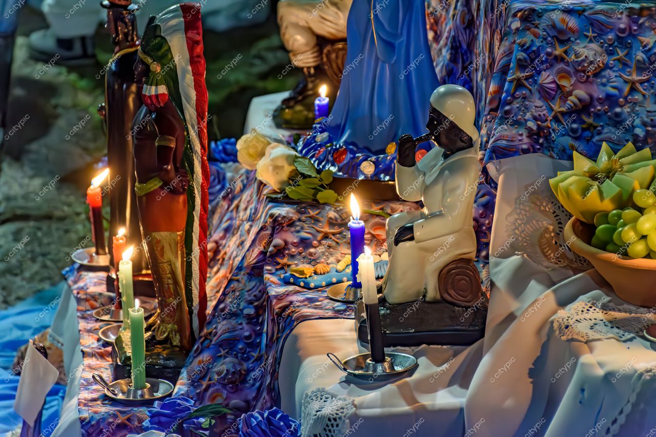 Altar Místico em Belo Horizonte, Minas Gerais: Celebração das Tradições Culturais Locais