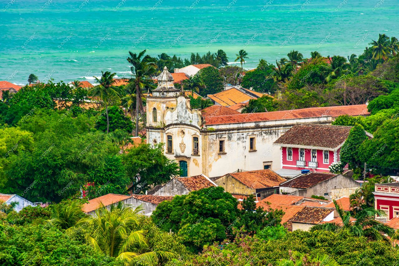 Olinda, Pernambuco, Brasil: Vista Panorâmica Encantadora da Cidade Histórica