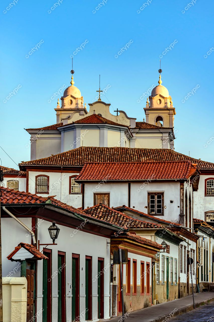 Diamantina, Minas Gerais: Vista encantadora da arquitetura histórica da cidade