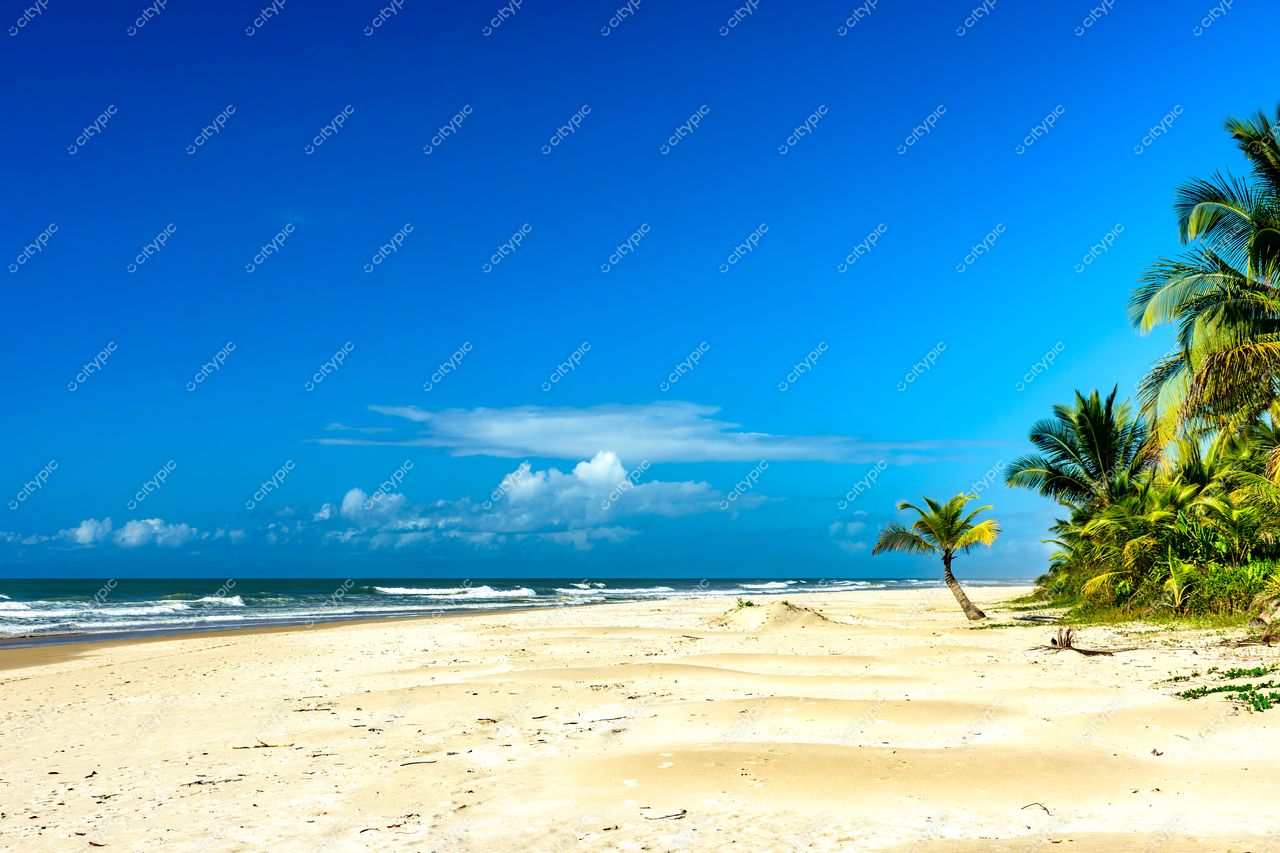 Uruçuca, Bahia: Praia paradisíaca de areias claras e mar sereno