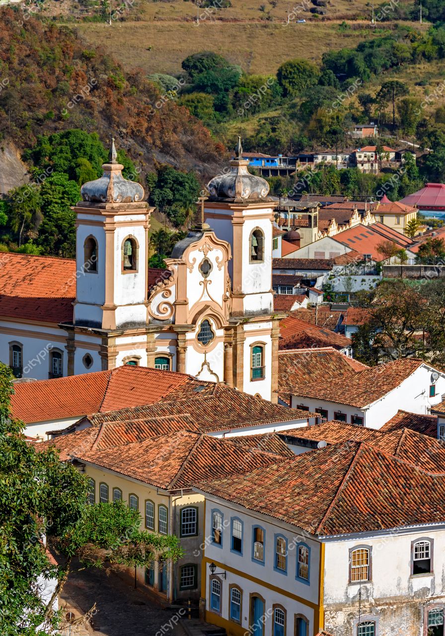 Ouro Preto, Minas Gerais: Vista Panorâmica da Arquitetura Colonial e do Patrimônio Cultural