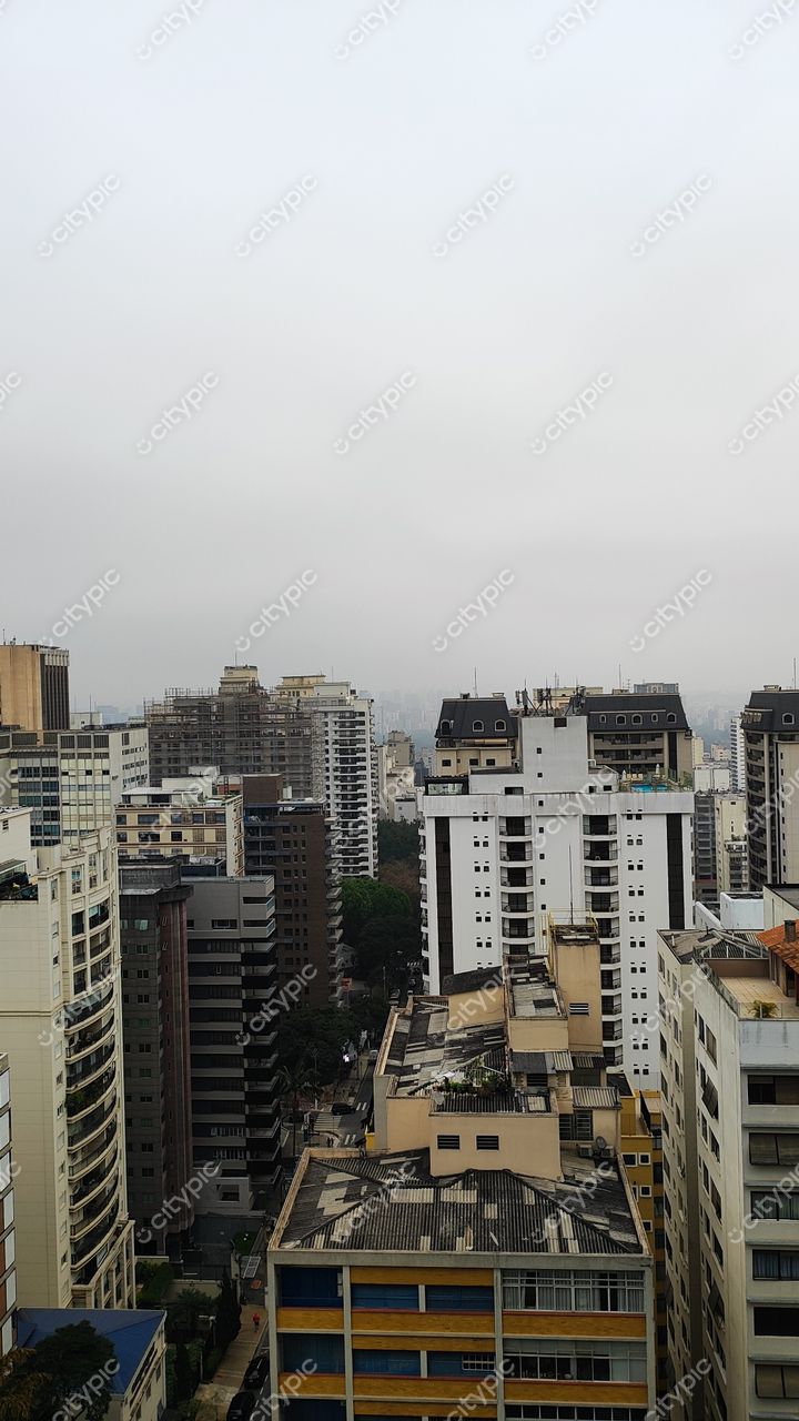 São Paulo em tons de cinza: a dinâmica urbana sob um céu nublado