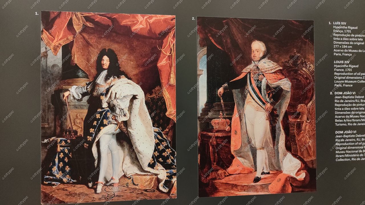 São Paulo, Brasil: Exibição de retratos reais no Museu da Cidade