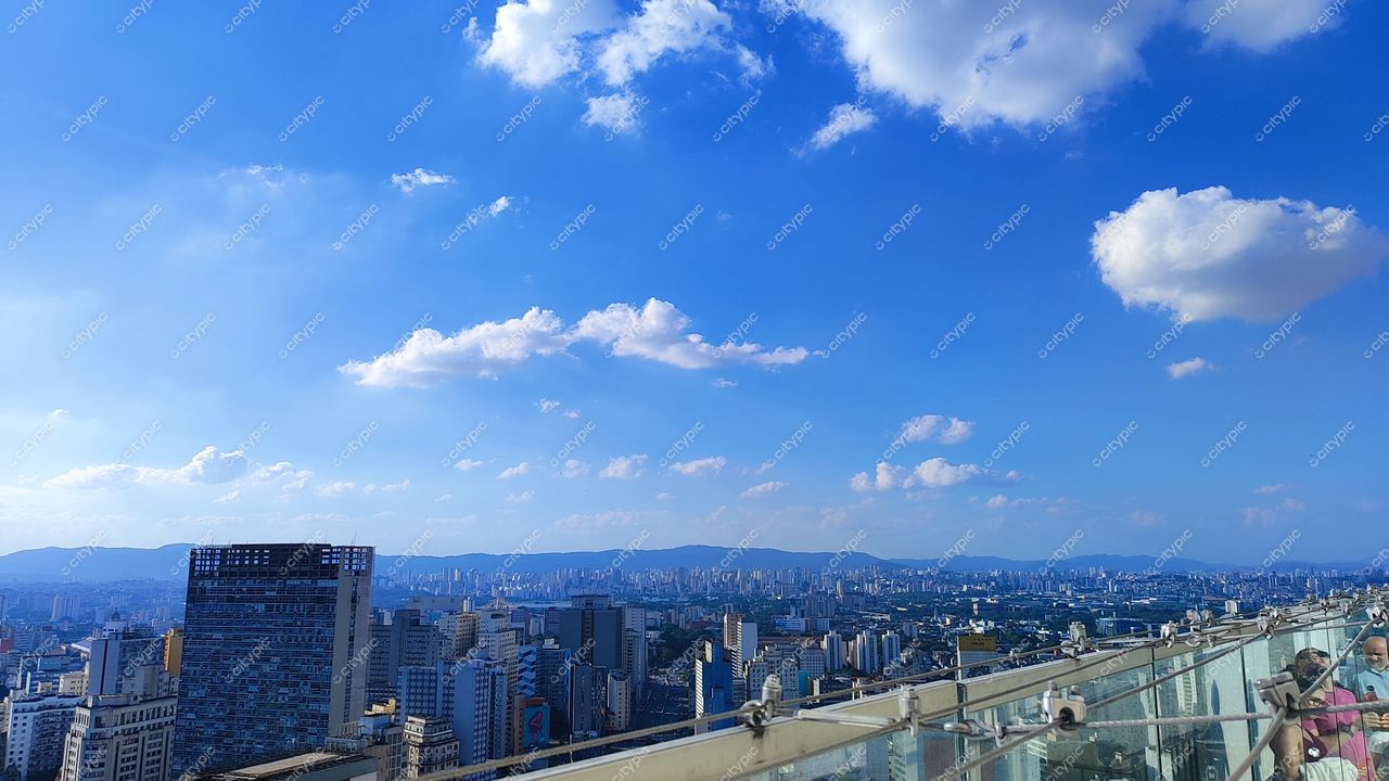 Centro Histórico de São Paulo: Vista panorâmica em um dia ensolarado
