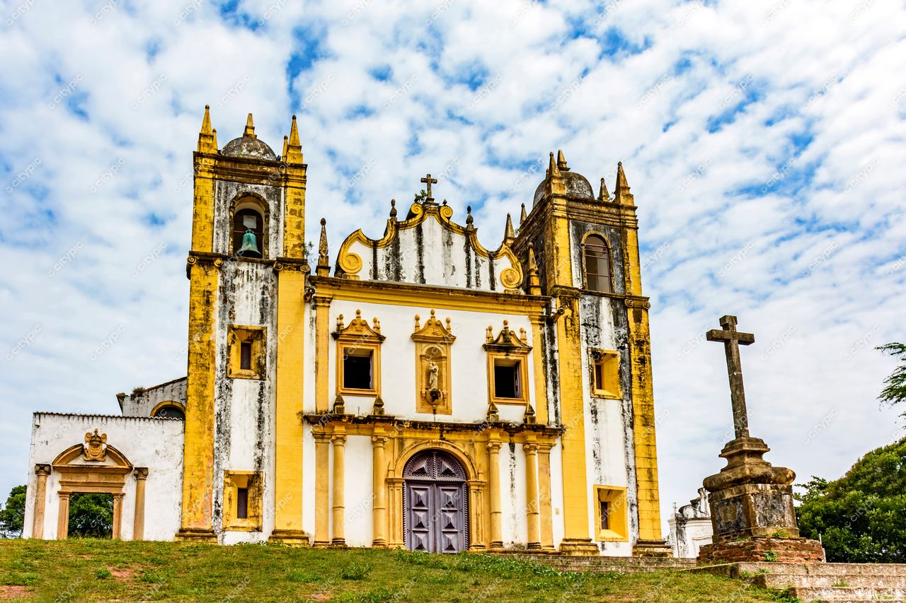 Igreja Colonial: Patrimônio Cultural de Olinda, Pernambuco, Brasil