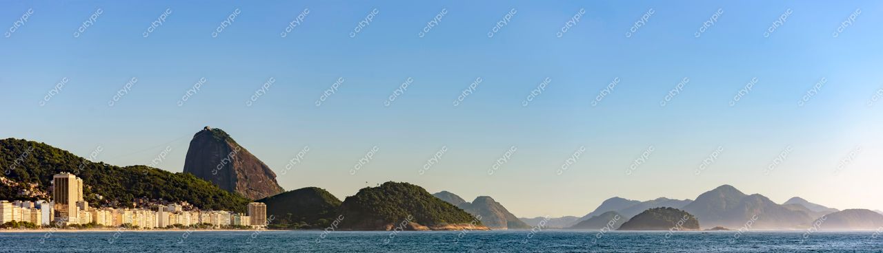 Copacabana, Rio de Janeiro: Vista panorâmica em um dia ensolarado