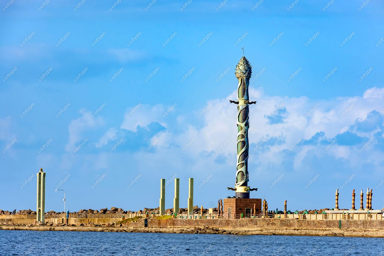 Monumento da Serpente: Vista Impressionante em Recife, Pernambuco, Brasil