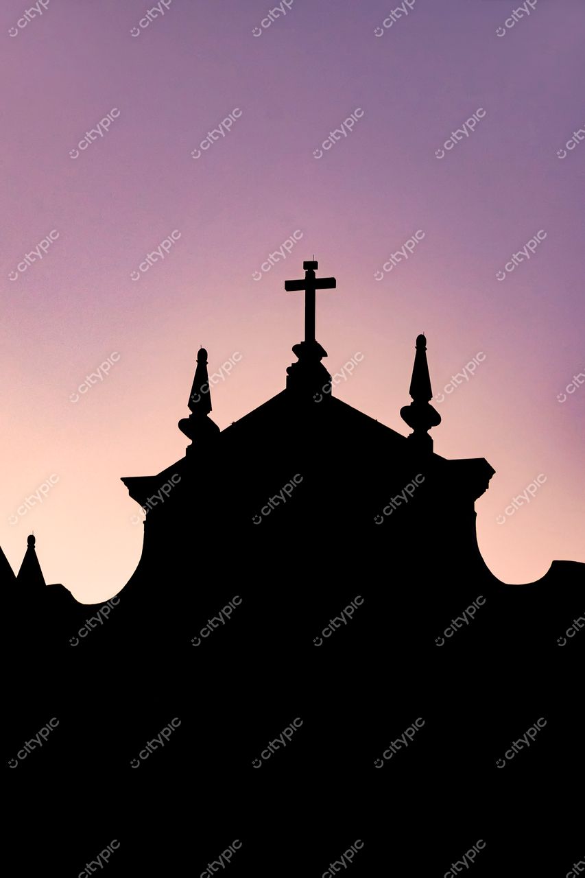 Pelourinho, Salvador, Bahia: Silhueta histórica ao entardecer