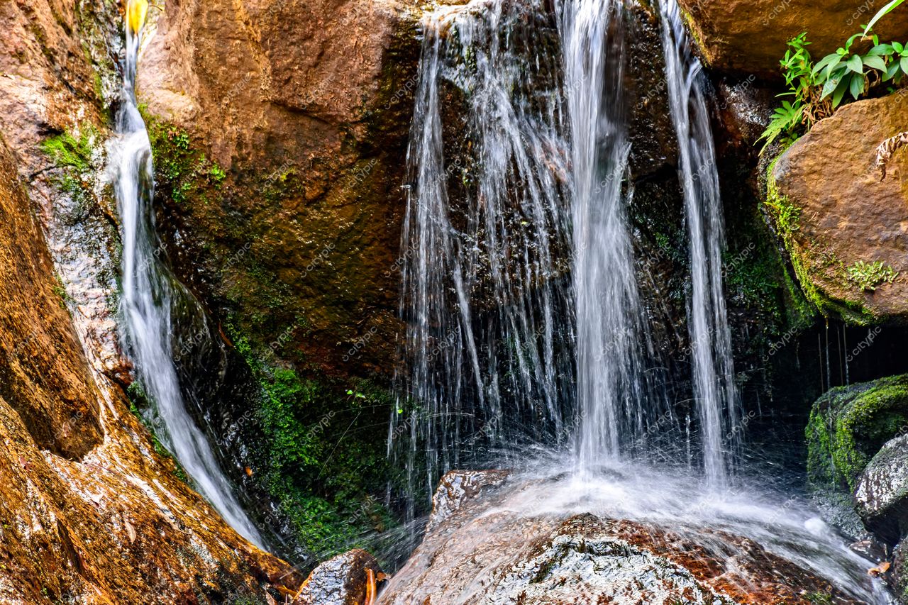 Tranquilidade e Harmonia: A Beleza Serena de uma Pequena Cachoeira