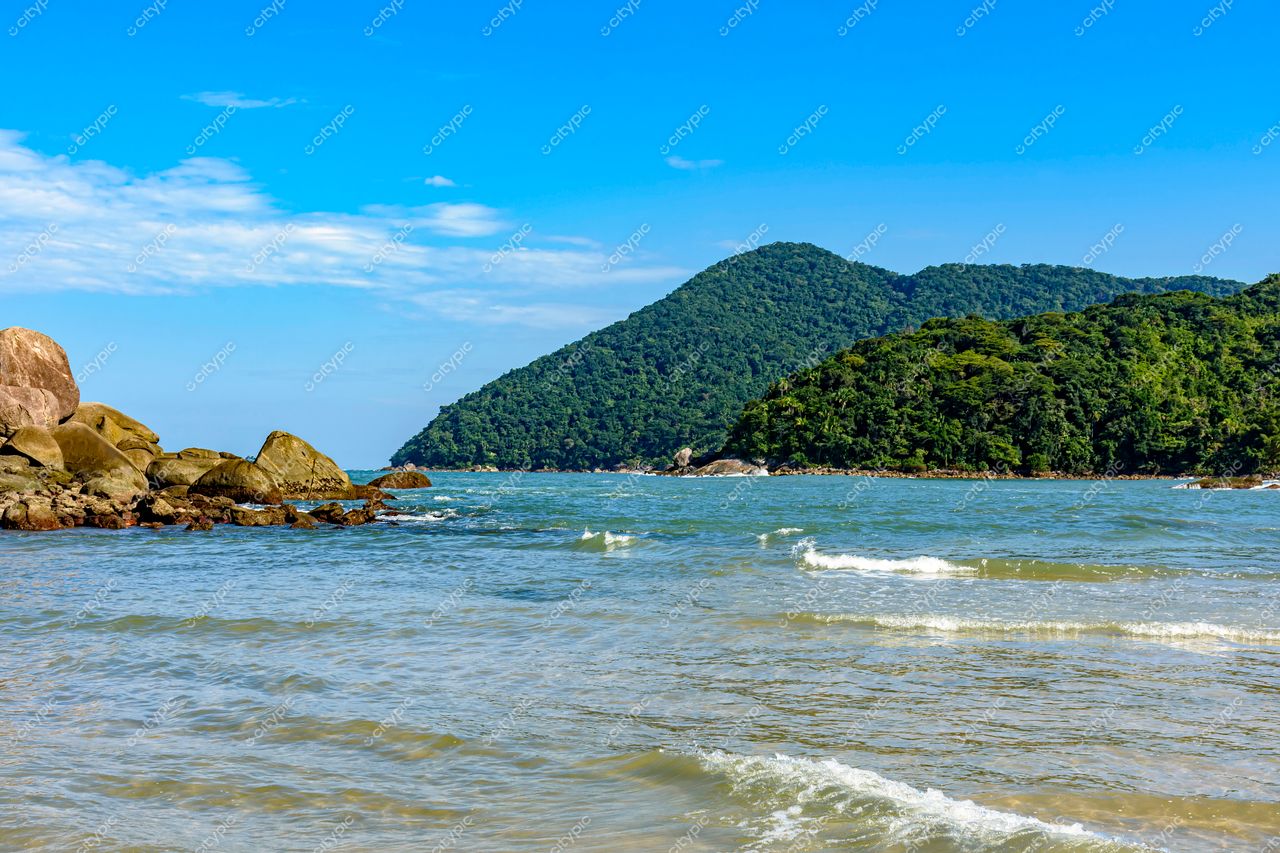 Guarujá, São Paulo: Cena Serena à Beira-Mar