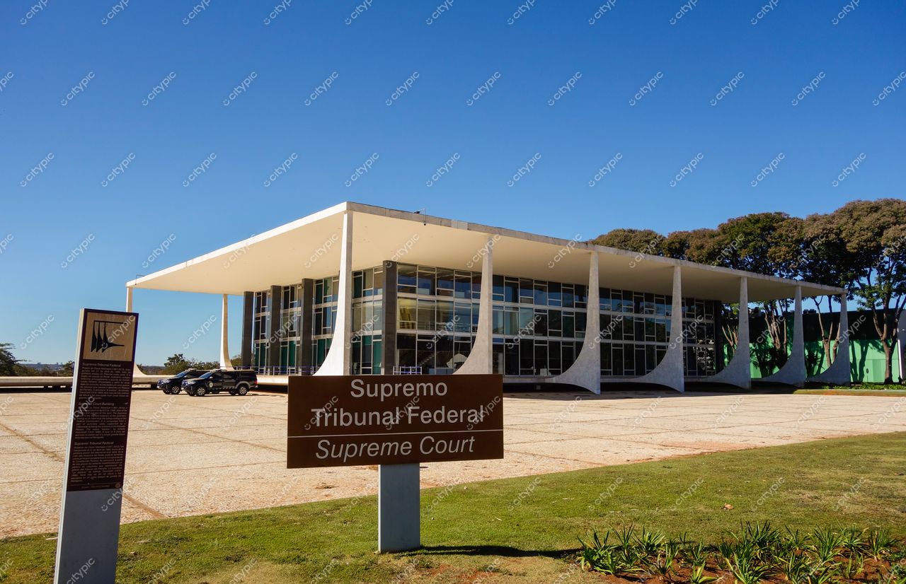 Brasília, Distrito Federal, Brasil: Supremo Tribunal Federal em toda sua imponência e beleza
