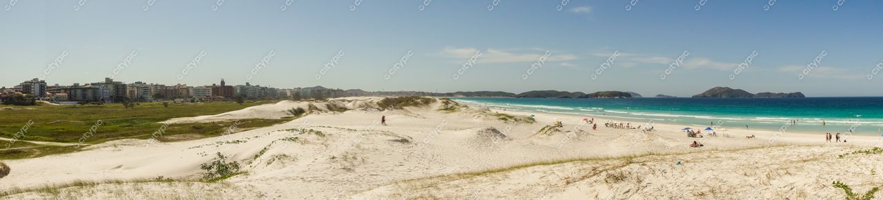 Cabo Frio, Rio de Janeiro: Vista panorâmica da praia paradisíaca